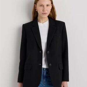 Italian Wool Oversized Blazer